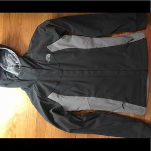 North Face fleece zip up hooded coat